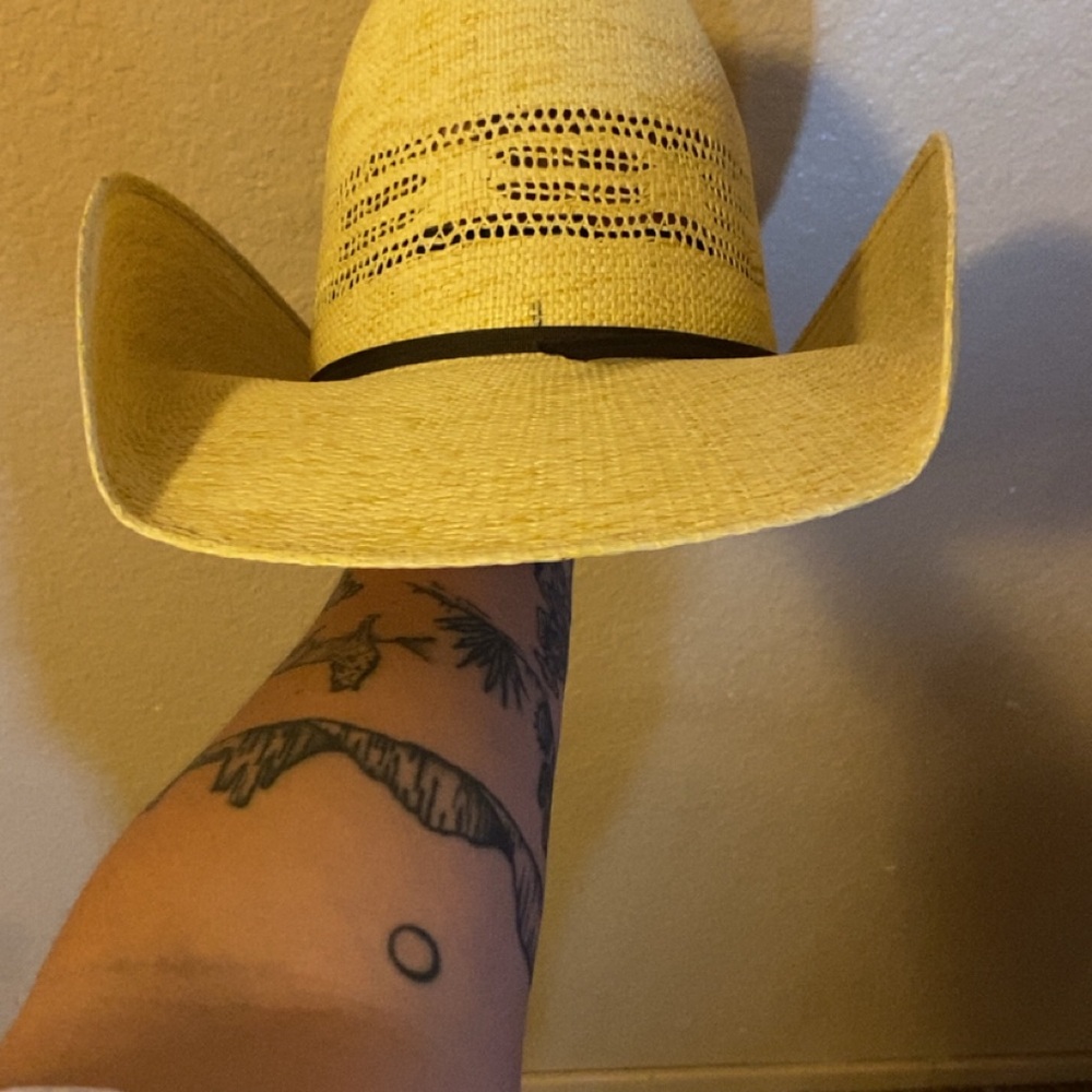 Twister Straw Cowboy Hat in Yellow